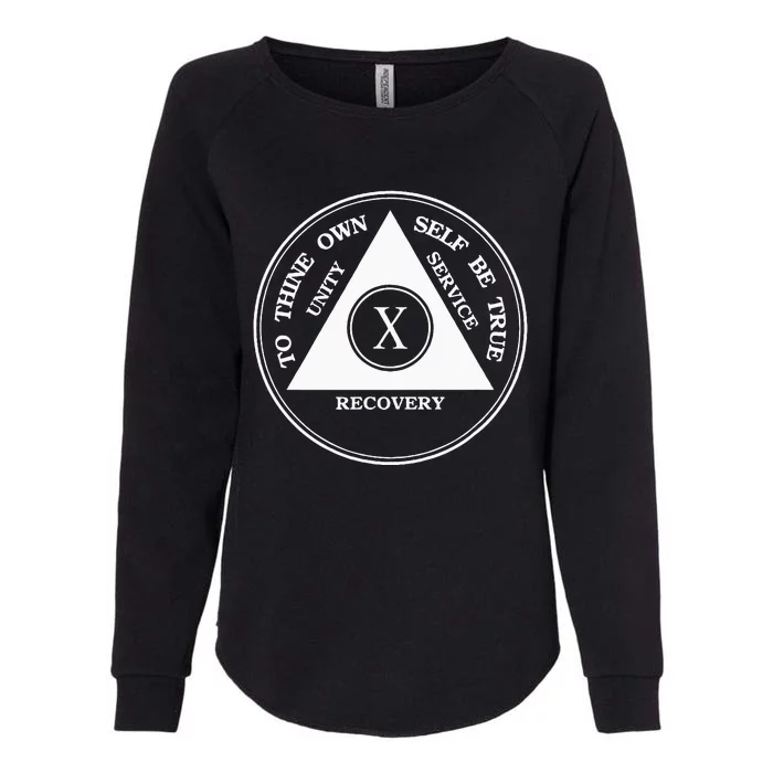 Ten Years Sober 10 Years Aa Sobriety Womens California Wash Sweatshirt