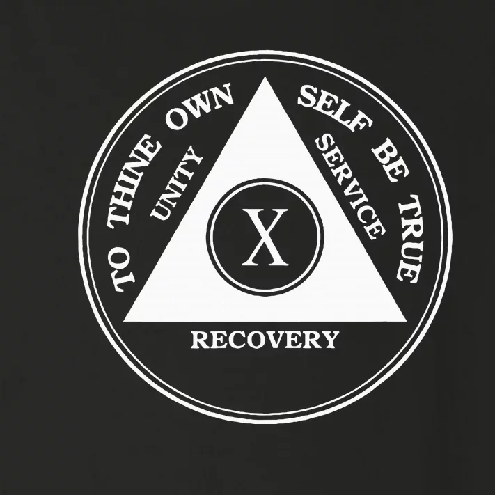 Ten Years Sober 10 Years Aa Sobriety Toddler Long Sleeve Shirt