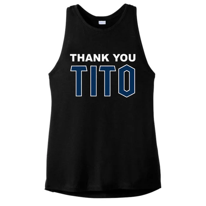 Thank You Tito Ladies Tri-Blend Wicking Tank