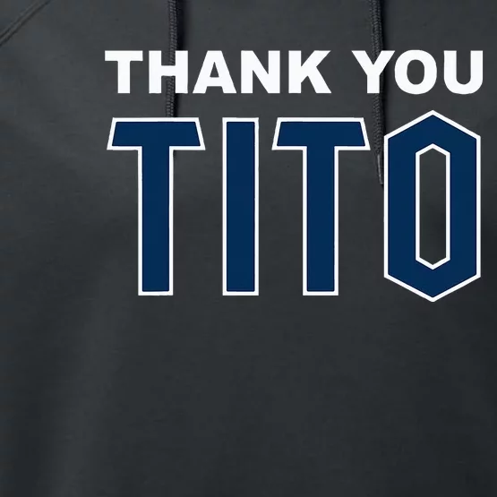 Thank You Tito Performance Fleece Hoodie