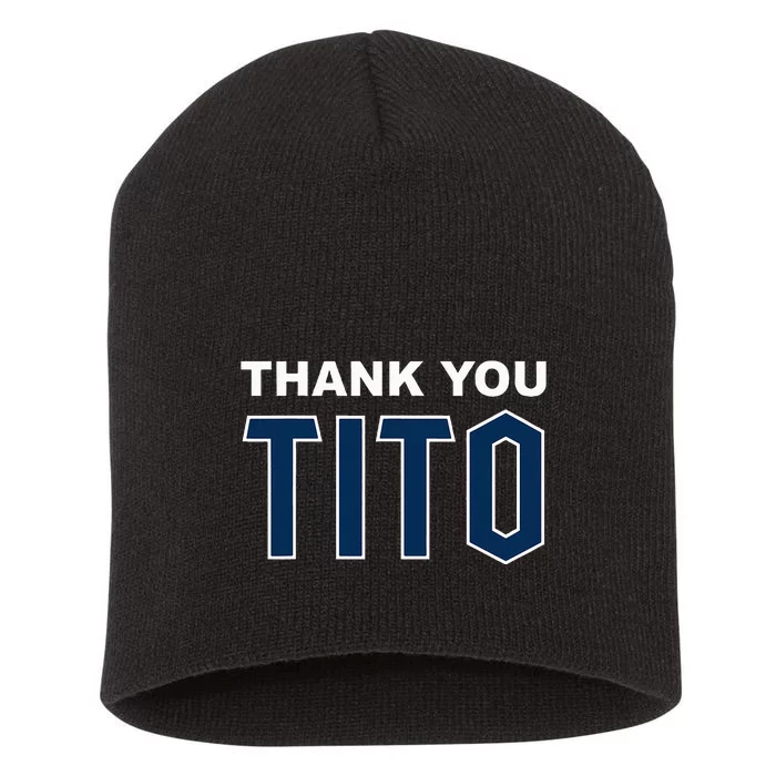 Thank You Tito Short Acrylic Beanie