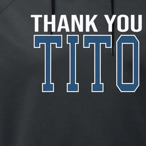 Thank You Tito Performance Fleece Hoodie