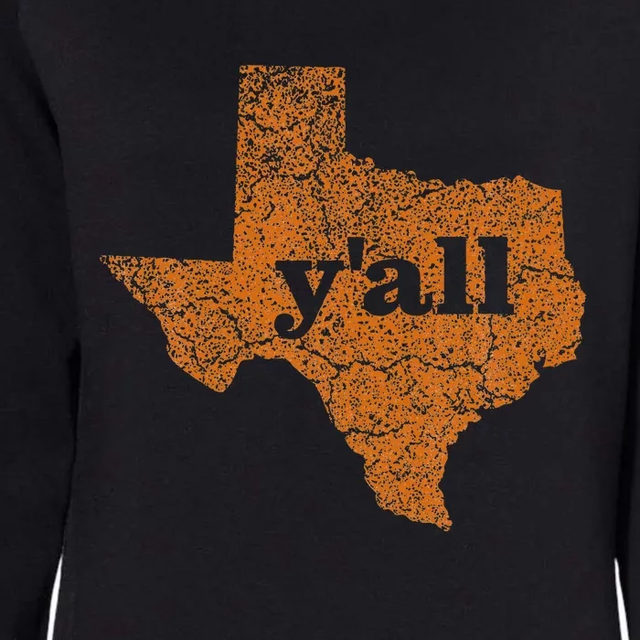 Texas Yall Texas State Map Womens California Wash Sweatshirt