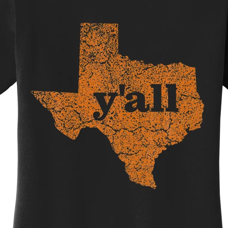 Texas Yall Texas State Map Women's T-Shirt