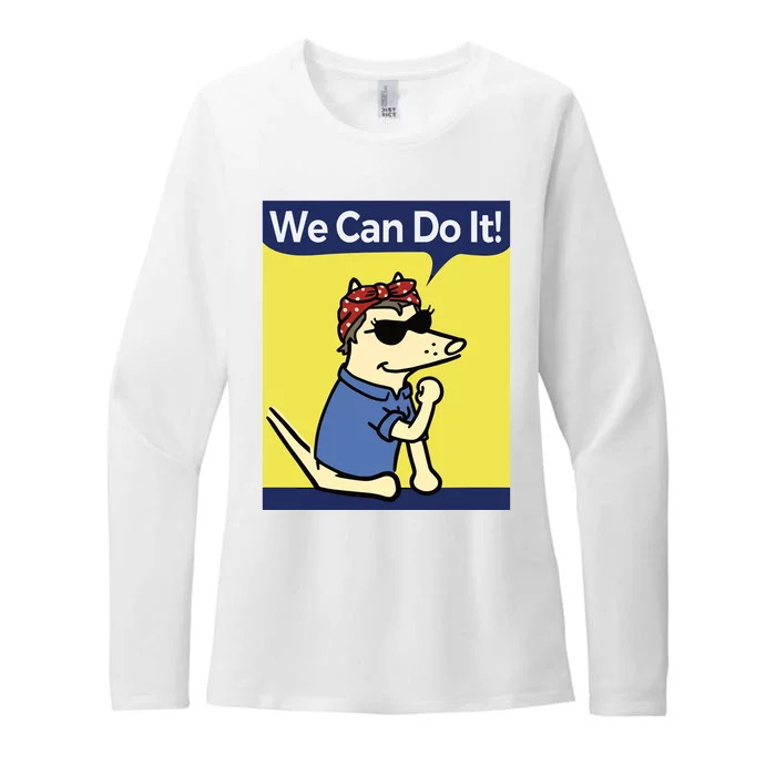 The Yogscast Teddy The Dog We Can Do It Womens CVC Long Sleeve Shirt