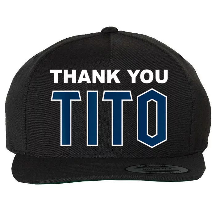 Thank You Wool Snapback Cap