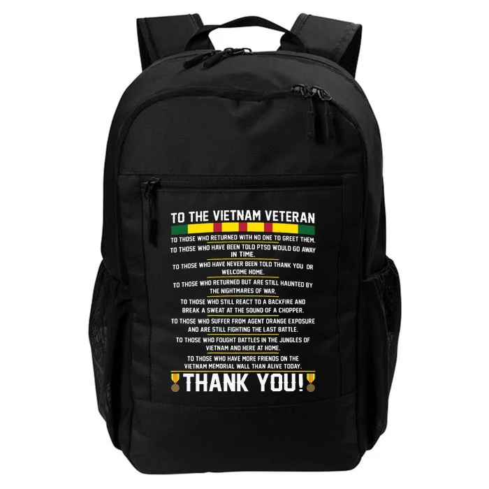 Thank You To The Vietnam Veterans Gift Daily Commute Backpack