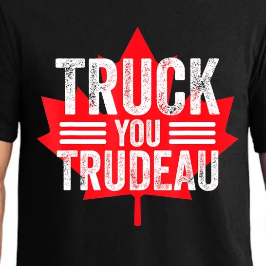 Truck You TRUDEAU I Support Convoy Freedom 2022 USA Canada Pajama Set