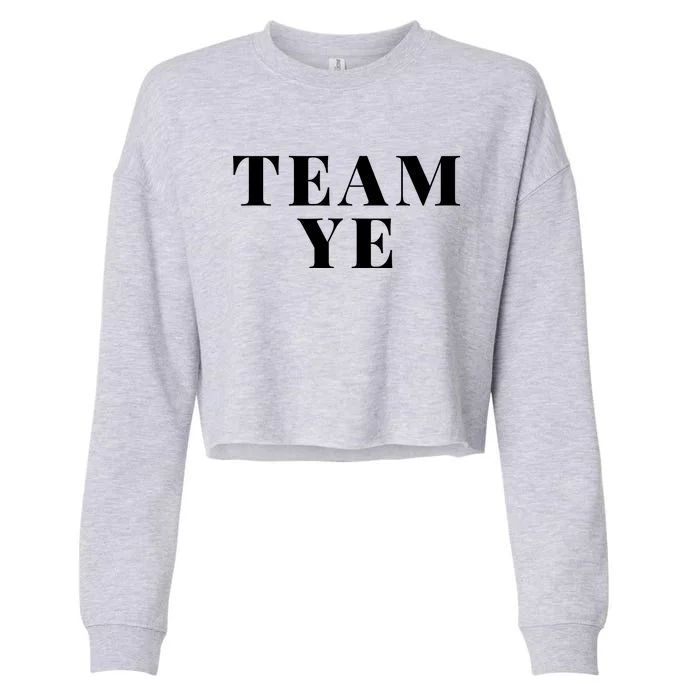 Team Ye Cropped Pullover Crew