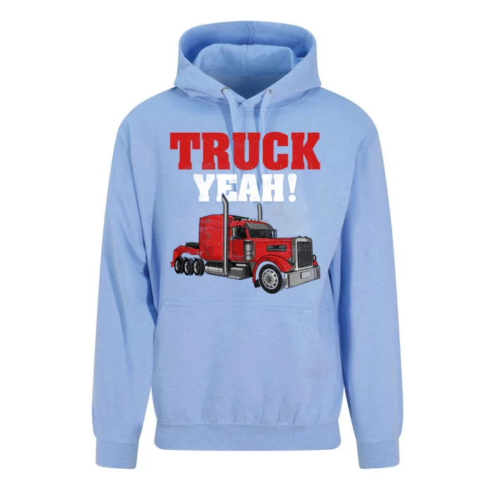 Truck Yeah! Trucker Truck Driver Cool Road Gift Unisex Surf Hoodie