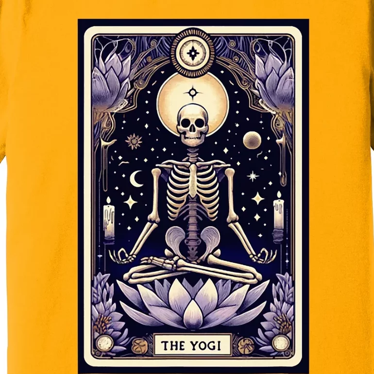 The Yogi Tarot Card Yoga Skeleton Premium T-Shirt