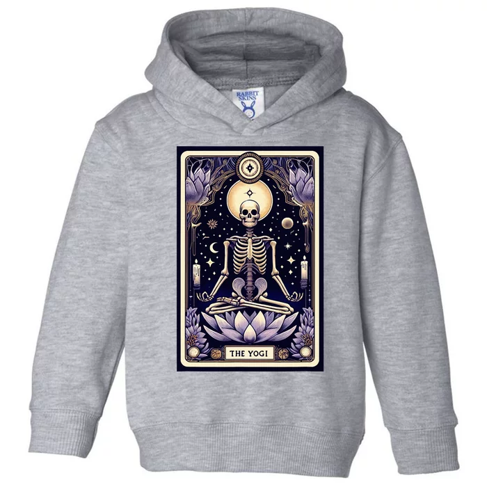 The Yogi Tarot Card Yoga Skeleton Toddler Hoodie