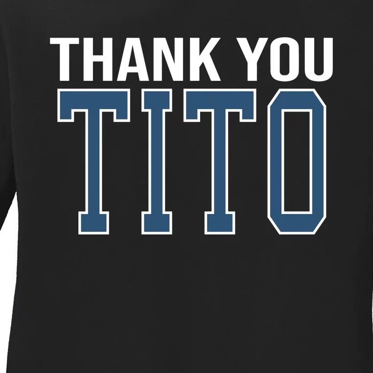 Thank You_Tito Ladies Long Sleeve Shirt