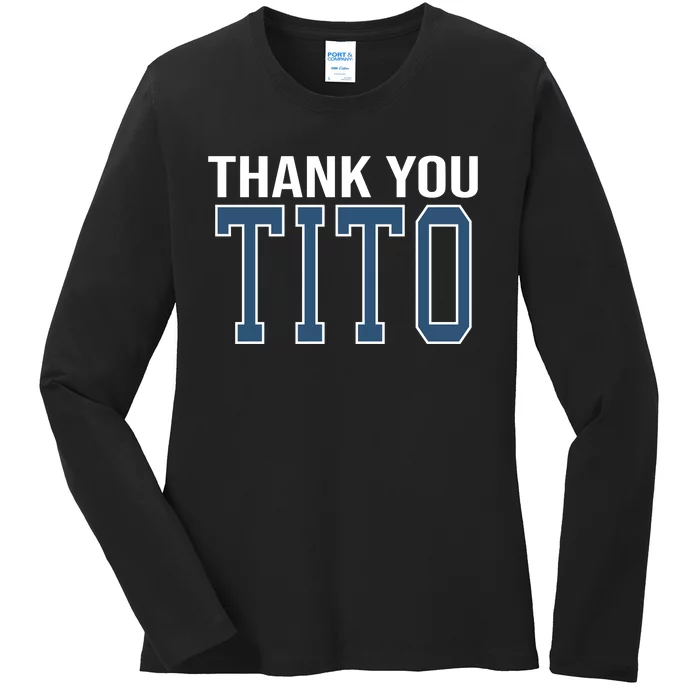 Thank You_Tito Ladies Long Sleeve Shirt