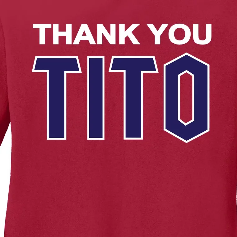 Thank You_Tito Ladies Long Sleeve Shirt