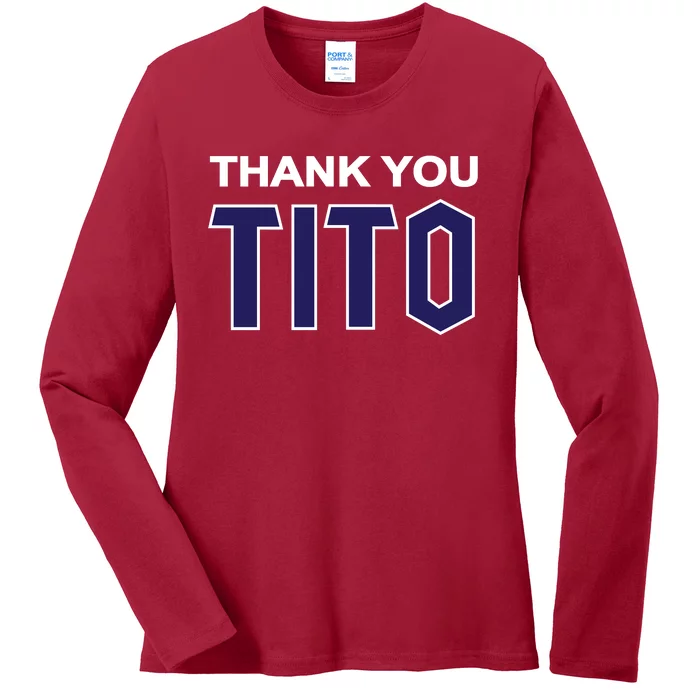 Thank You_Tito Ladies Long Sleeve Shirt