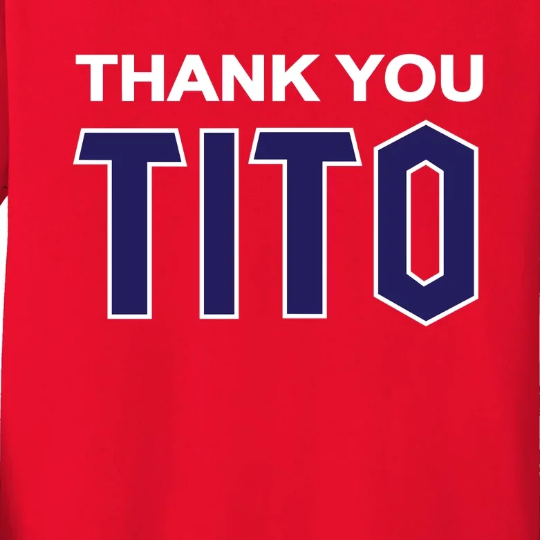 Thank You_Tito Kids Long Sleeve Shirt