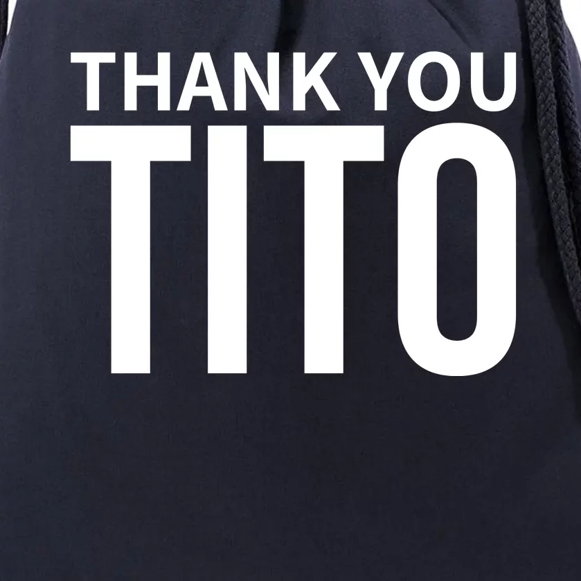 Thank You_Tito Drawstring Bag