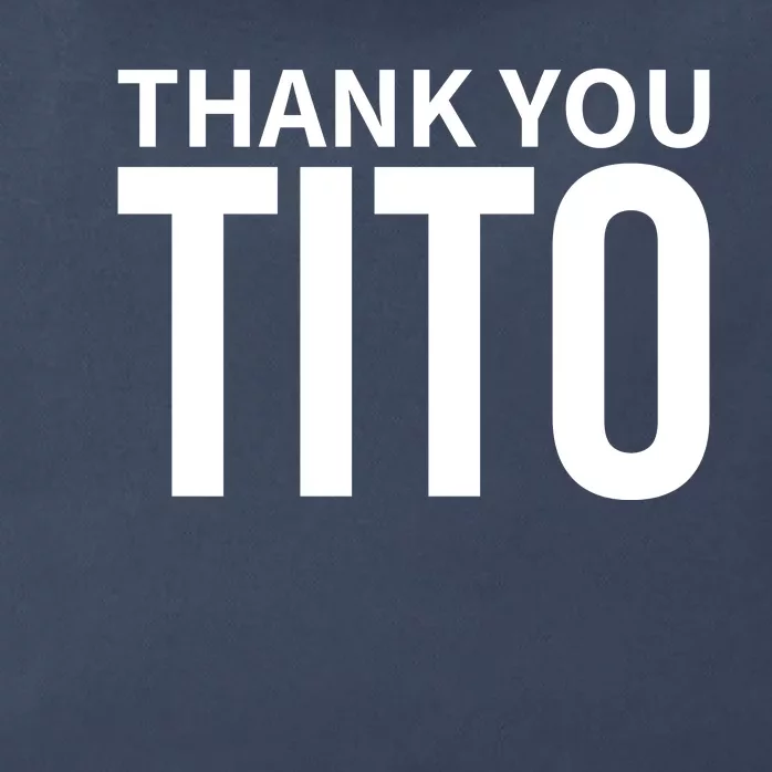 Thank You_Tito Zip Tote Bag