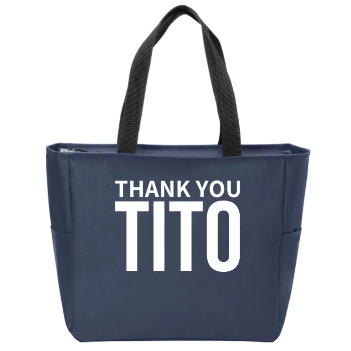 Thank You_Tito Zip Tote Bag