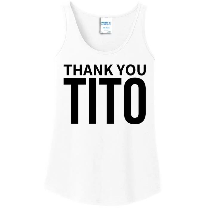 Thank You_Tito Ladies Essential Tank