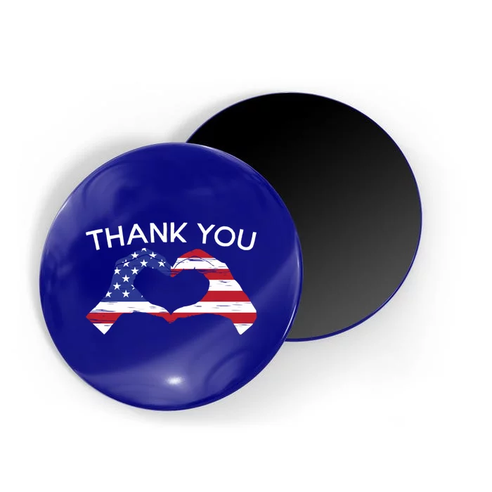 Thank You Usa Flag American Military Soldier Veterans Day Gift Magnet