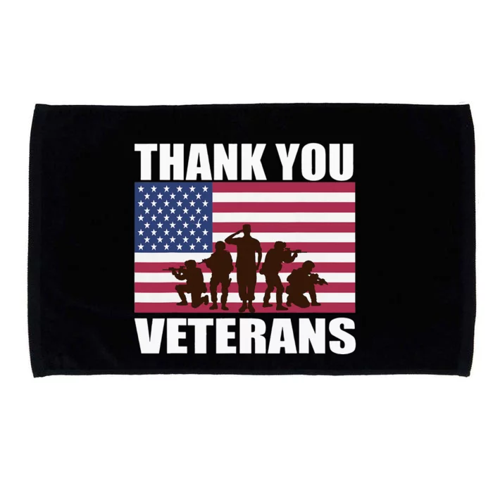 Thank You US Veterans Day Memorial Day Microfiber Hand Towel