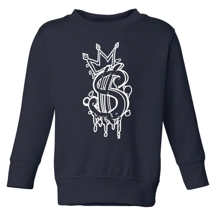 Trendy Y2K Urban Graffiti, Streetwear Aesthetic Graphic Toddler Sweatshirt