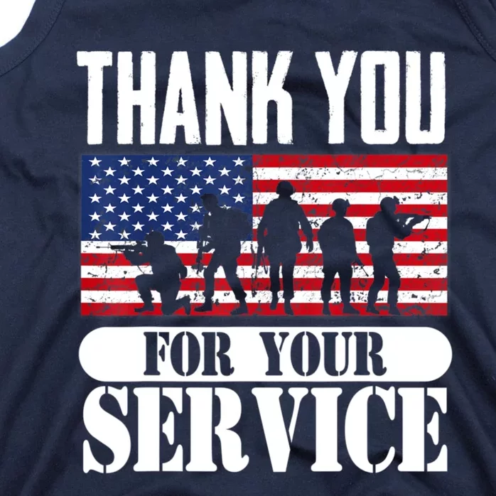 Thank You Veterans American Flag Patriotic Memorial Day Tank Top