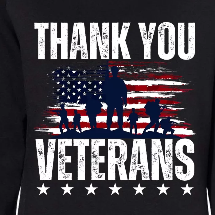 Thank You Veterans Day Memorial Day Partiotic Military Usa Womens California Wash Sweatshirt