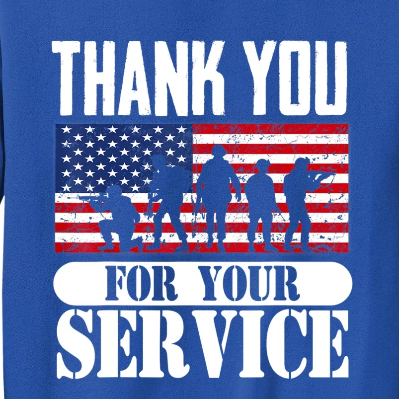 Thank You Veterans American Flag Patriotic Memorial Day Funny Gift Sweatshirt