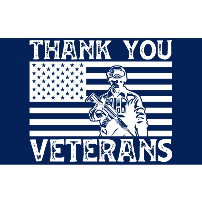 Thank You Veterans For Memorial Day Gift Bumper Sticker