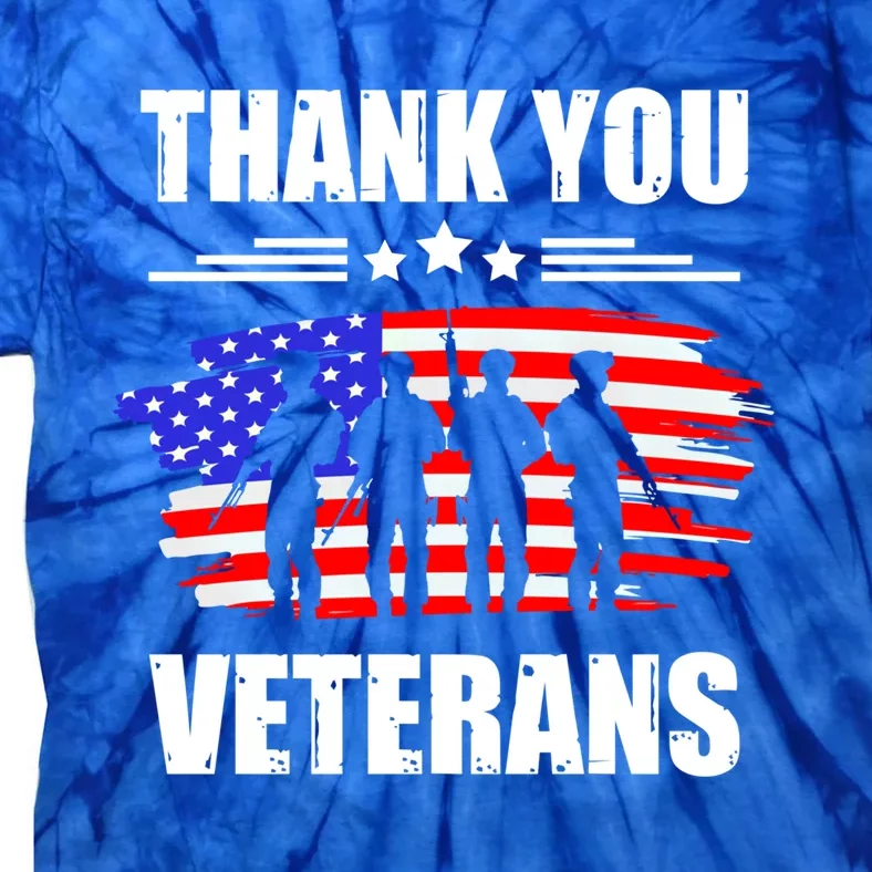 Thank You Veterans Day Day Memorial Dad Brothers Sisters Gift Tie-Dye T-Shirt