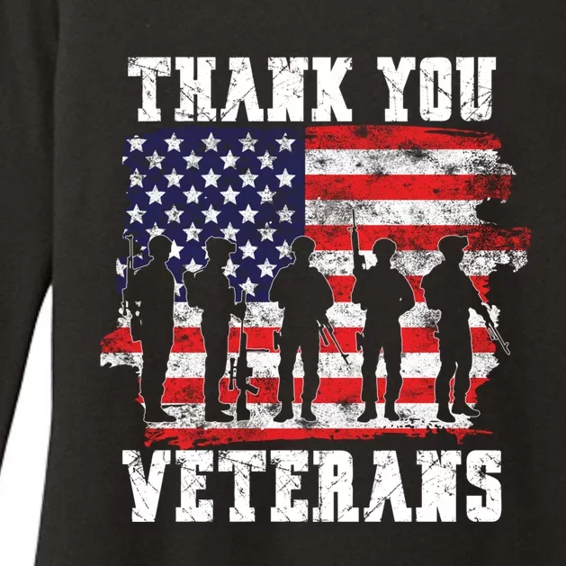 Thank You Veterans For Veterans Day Womens CVC Long Sleeve Shirt