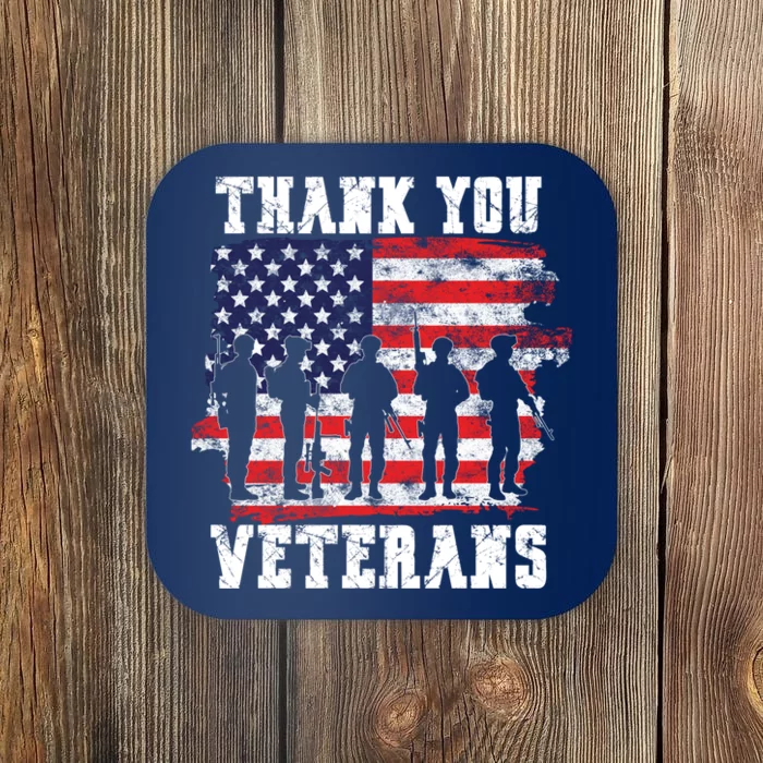 Thank You Veterans For Veterans Day Coaster