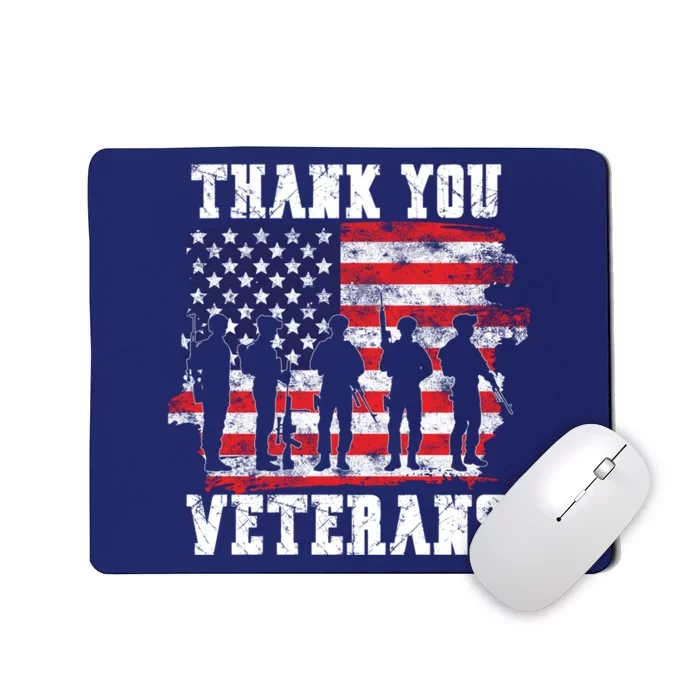 Thank You Veterans For Veterans Day Mousepad