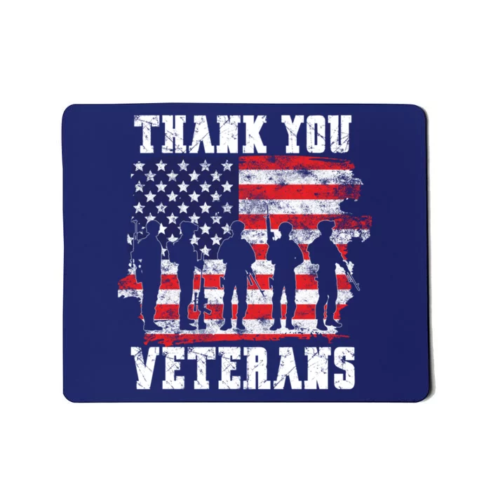 Thank You Veterans For Veterans Day Mousepad