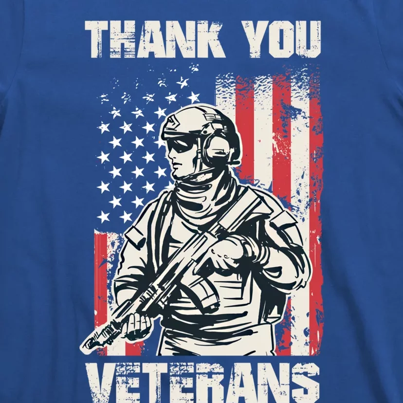 Thank You Veterans Memorial Day Veterans Day Gift T-Shirt