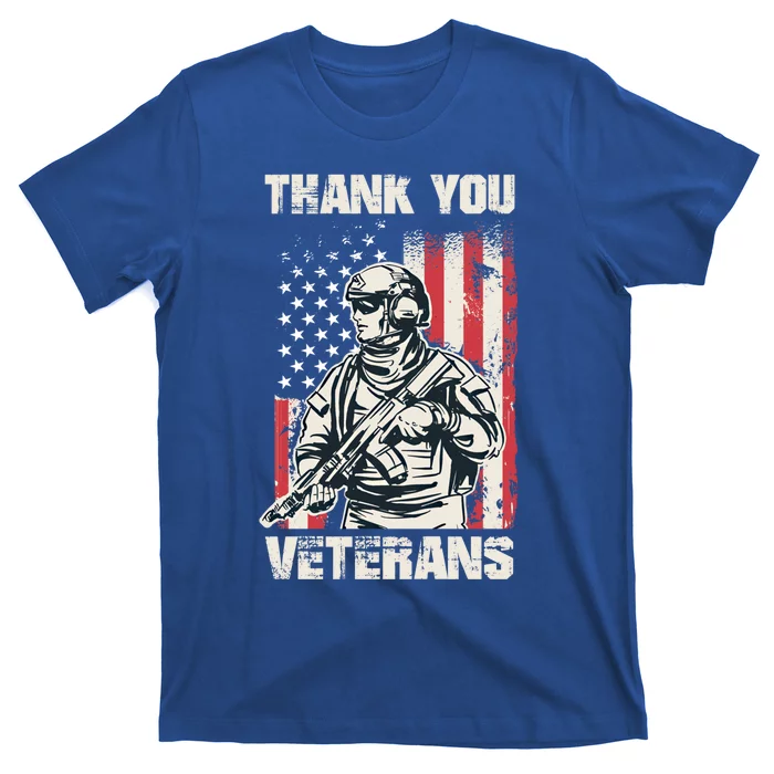 Thank You Veterans Memorial Day Veterans Day Gift T-Shirt