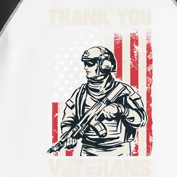 Thank You Veterans Memorial Day Veterans Day Gift Toddler Fine Jersey T-Shirt