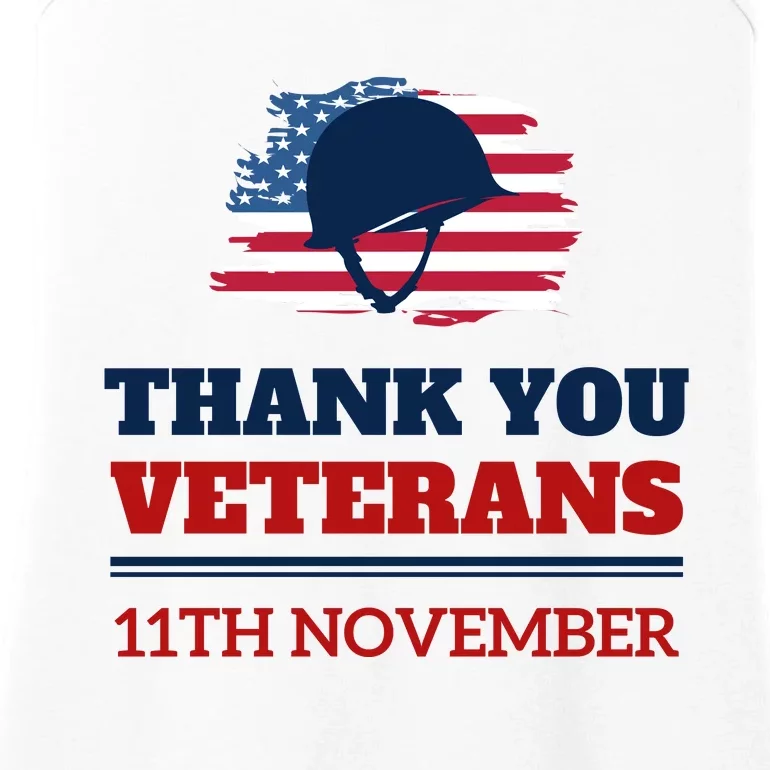 Thank You Veterans Day 11th November Ladies Essential Tank