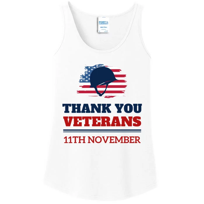 Thank You Veterans Day 11th November Ladies Essential Tank