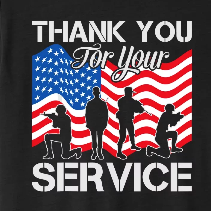 Thank You Veterans For Your Service Veterans Day ChromaSoft Performance T-Shirt