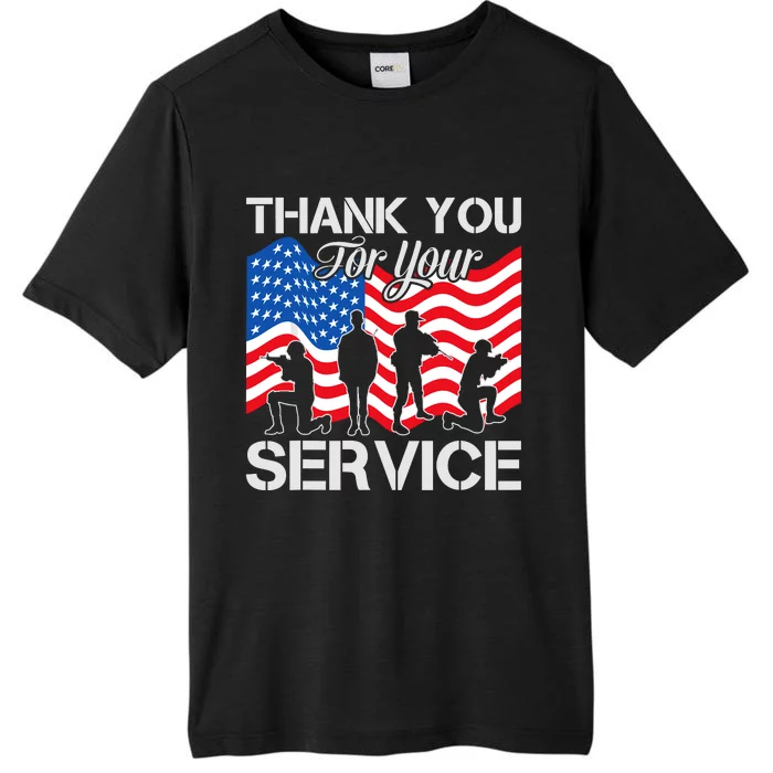 Thank You Veterans For Your Service Veterans Day ChromaSoft Performance T-Shirt