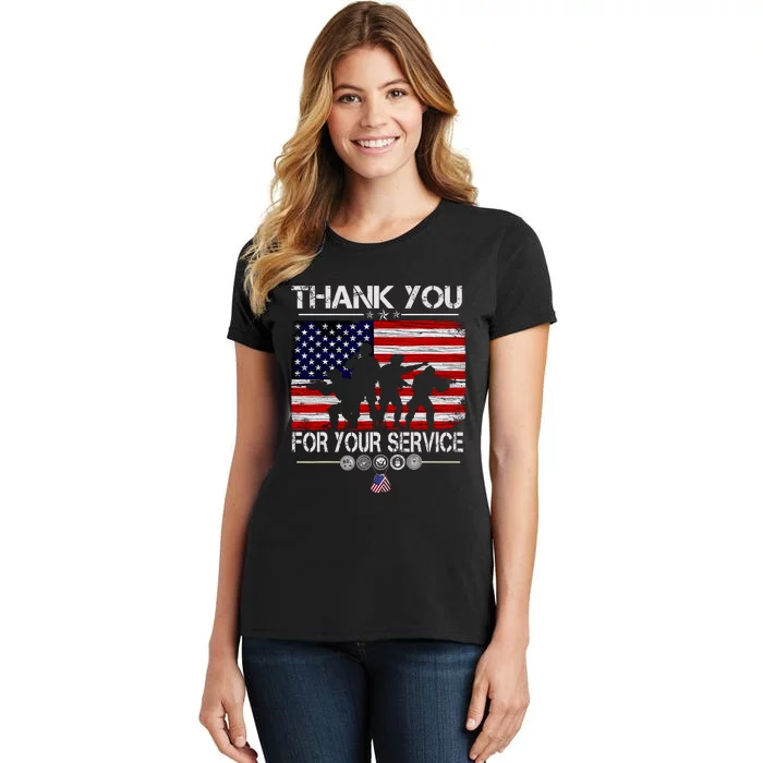 Thank You Veterans For Your Service Veterans Day Women's T-Shirt