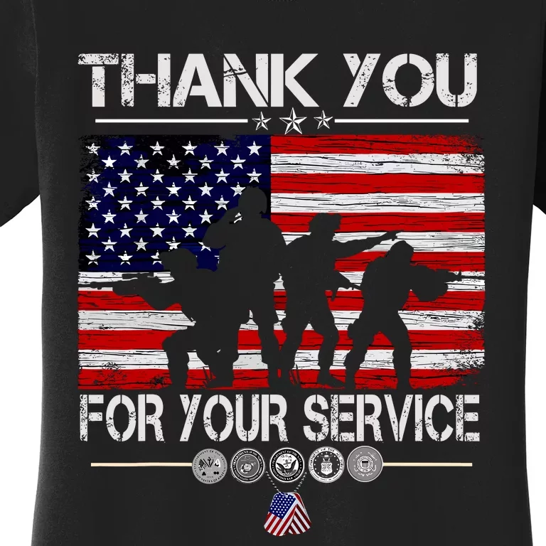 Thank You Veterans For Your Service Veterans Day Women's T-Shirt