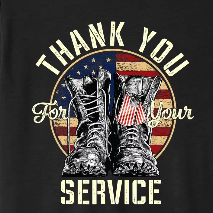 Thank you Veterans For Your Service Veterans Day ChromaSoft Performance T-Shirt