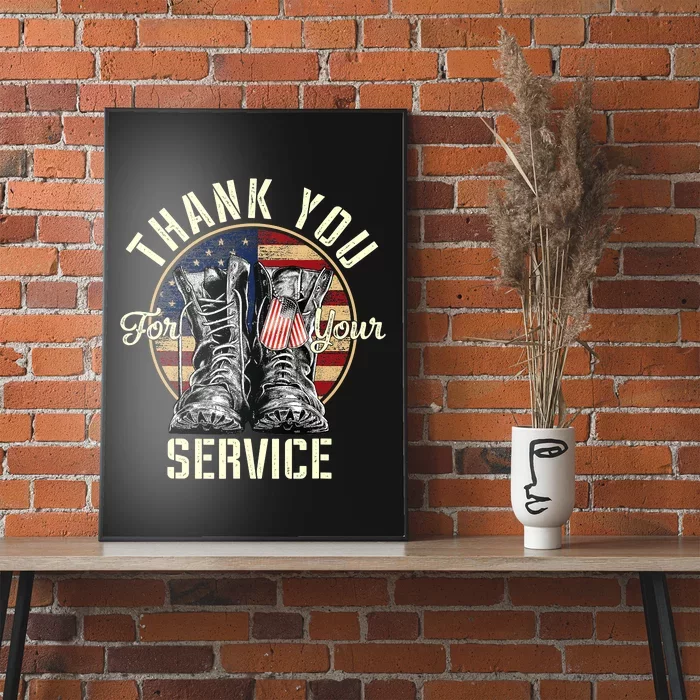 Thank you Veterans For Your Service Veterans Day Poster