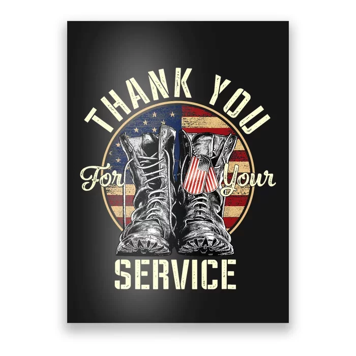 Thank you Veterans For Your Service Veterans Day Poster