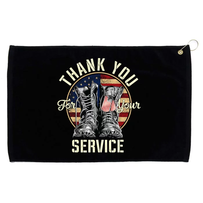 Thank you Veterans For Your Service Veterans Day Grommeted Golf Towel